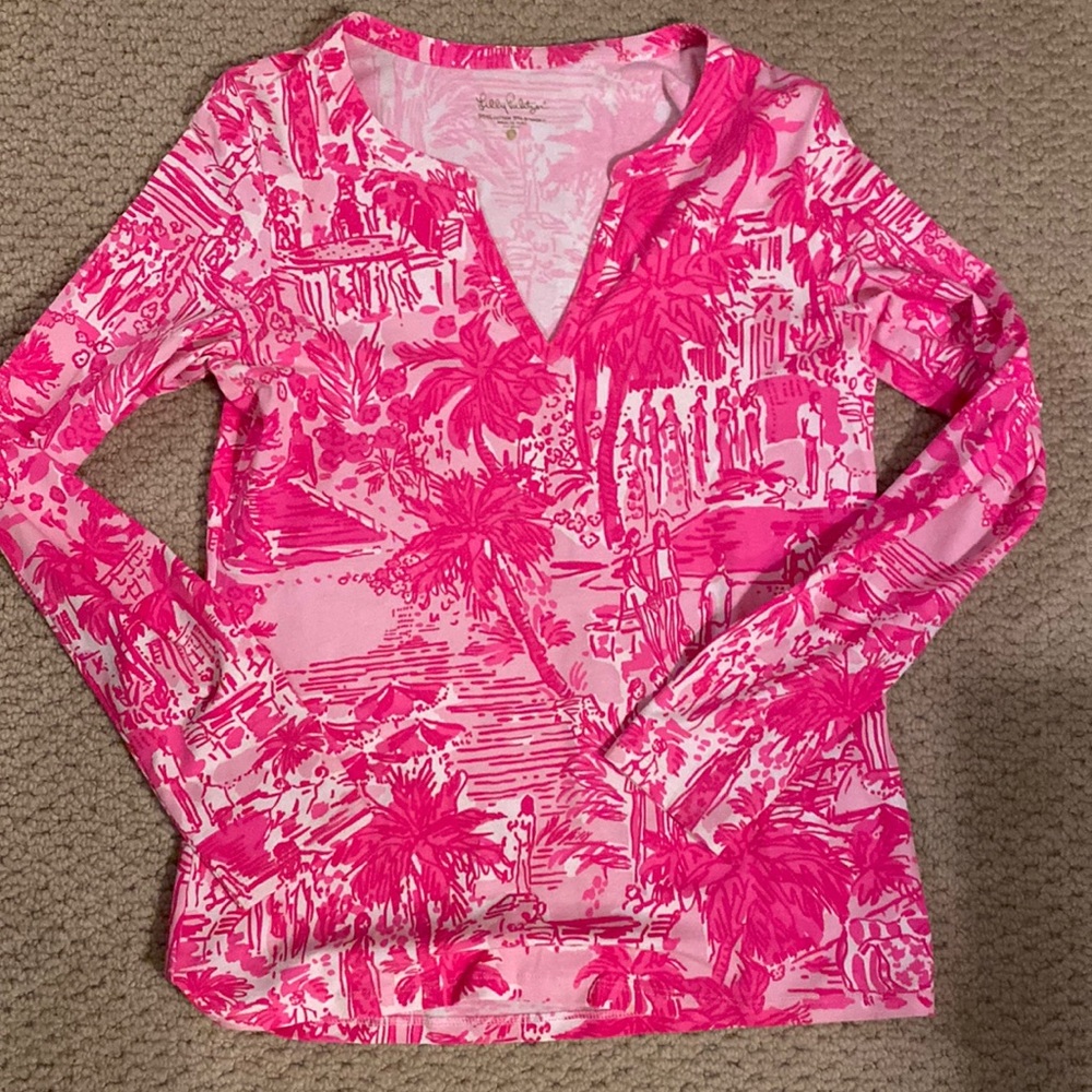 Lilly Pulitzer long sleeve print top